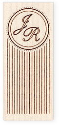 Gravur Initialen Jubiläum Holz USB-Stick Woody individuell Einzelstück Vorlage Retro edel persönlich elegant Schriftzug