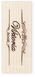 Gravur Ornament Jubiläum Event edel royal geschwungen Holz USB-Stick Woody persönliche Lasergravur Name Vorname Hochzeit Verlobung Fotograf Geschenk Logo