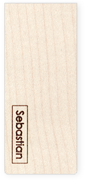 Namensgravur Holz USB-Stick Beispiel Vorlage Mitbringsel schlichte Gravur Geschenk